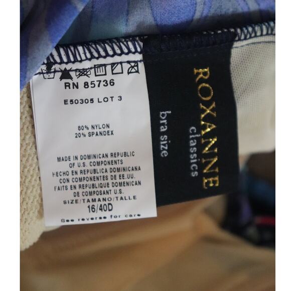 NWT Roxanne Classics V-Neck Sarong Bra Sized Swimsuit Size 16 40D - Picture 9 of 14